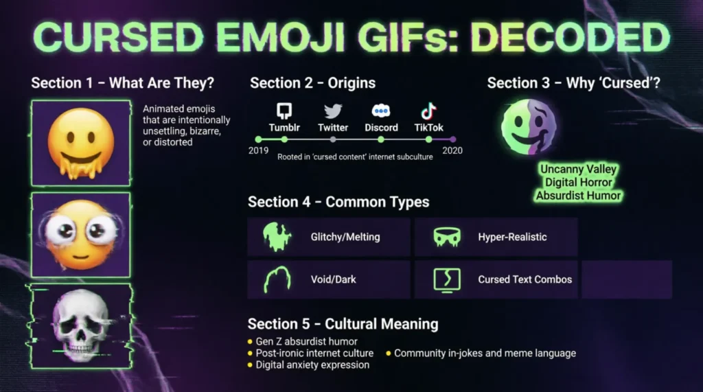 What do cursed emoji GIFs mean