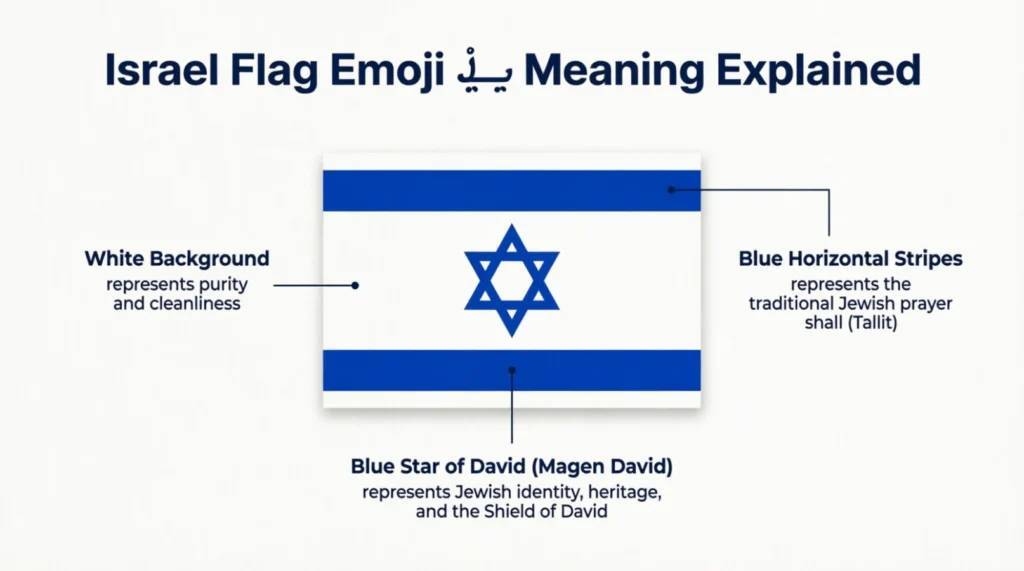 What do Israel's flag emoji mean