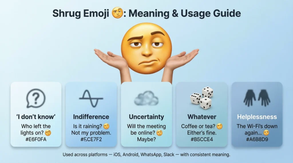 What do shrig emoji mean