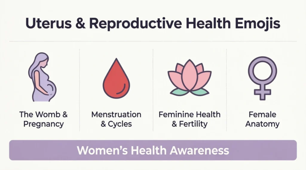 What do uterus emoji mean