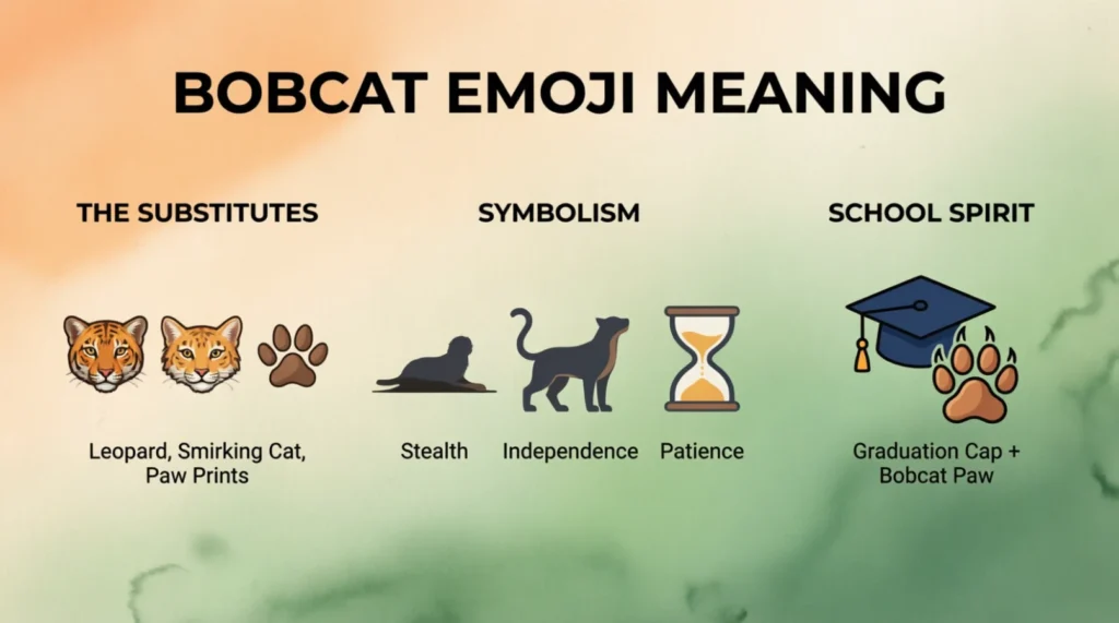 What do bobcat emoji mean