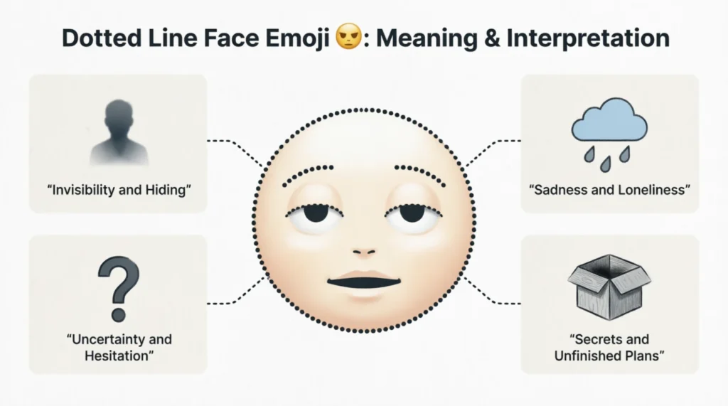 What do dotted emoji mean