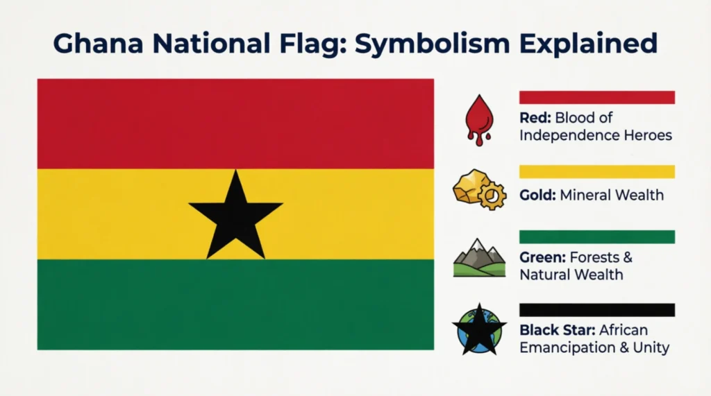 What do Ghana flag emoji mean