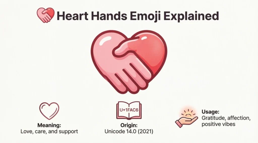 What do heart emoji hands mean