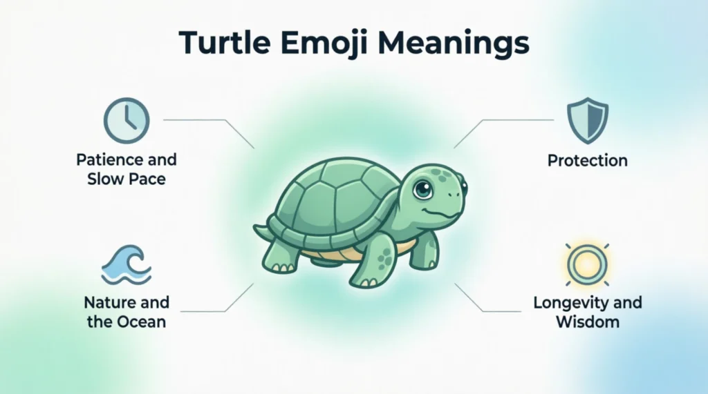 What do turtle emoji mean